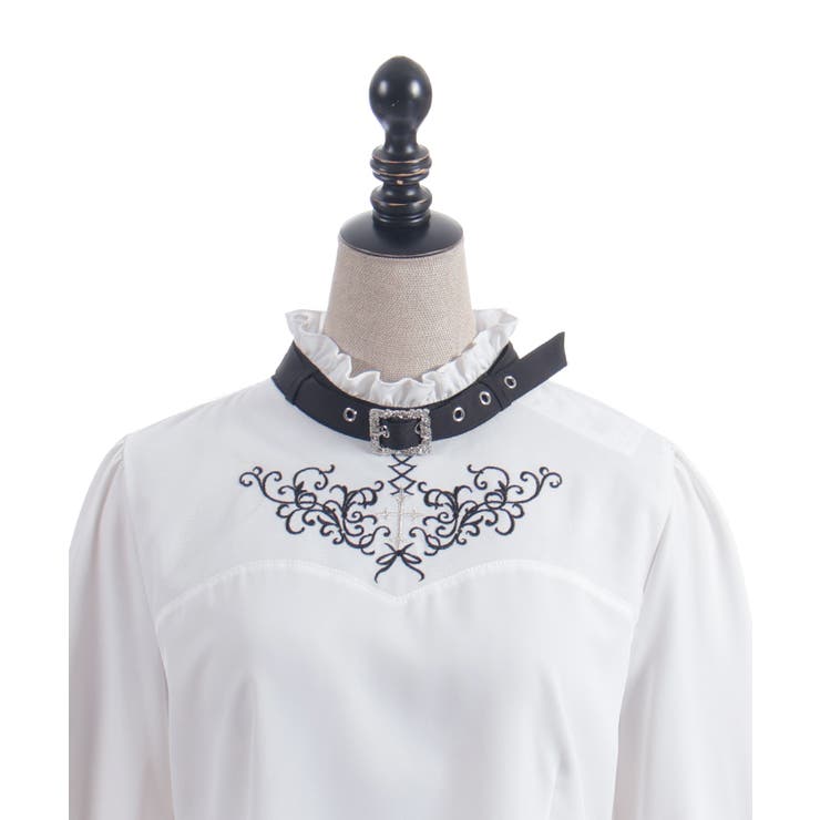 ベルトデザイン刺繍ブラウス | axes femme | 詳細画像20 