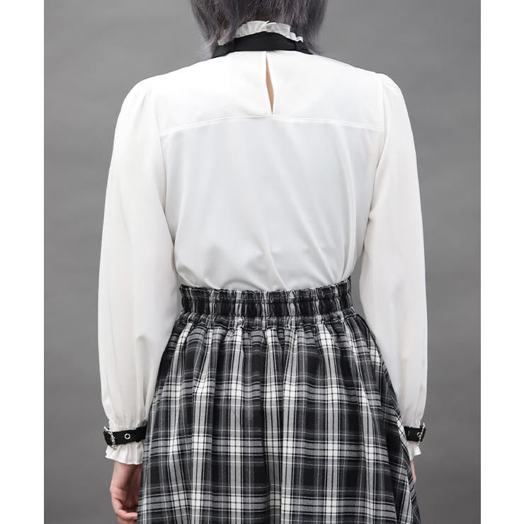 ベルトデザイン刺繍ブラウス | axes femme | 詳細画像3 