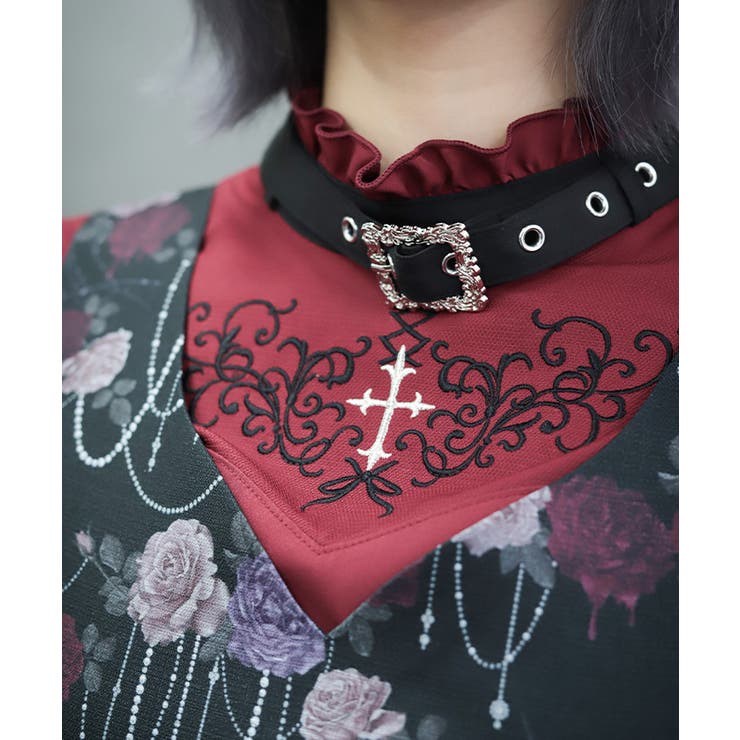 ベルトデザイン刺繍ブラウス | axes femme | 詳細画像5 