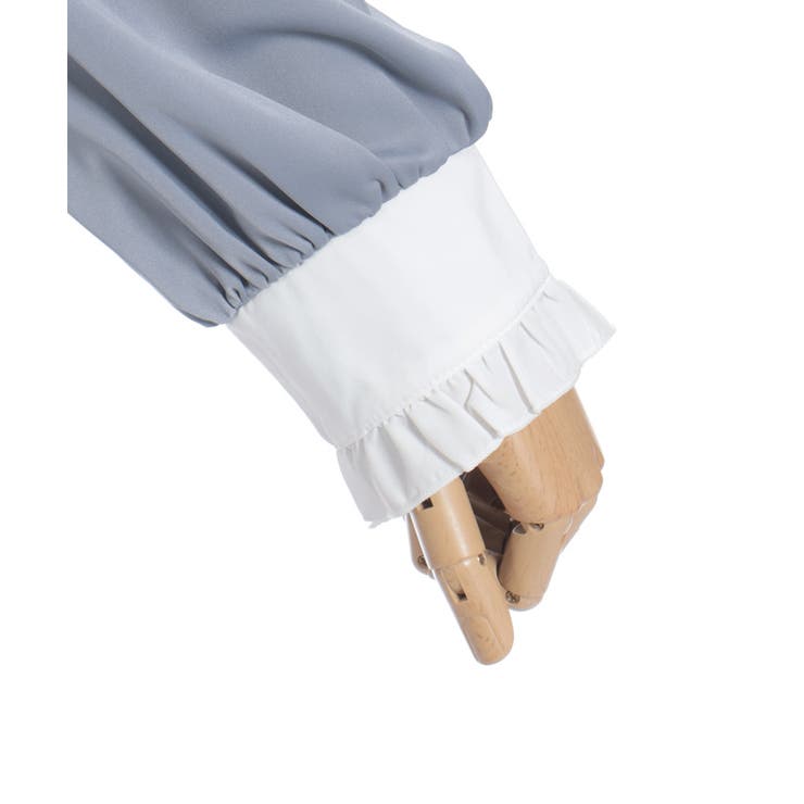 リボンブローチバイカラーブラウス | axes femme | 詳細画像29 