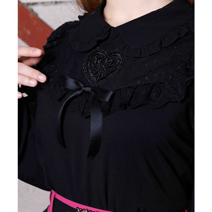 ハートモチーフレースブラウス | axes femme | 詳細画像4 