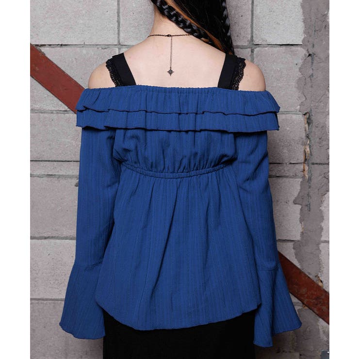 オフショルフリルトップス | axes femme | 詳細画像3 