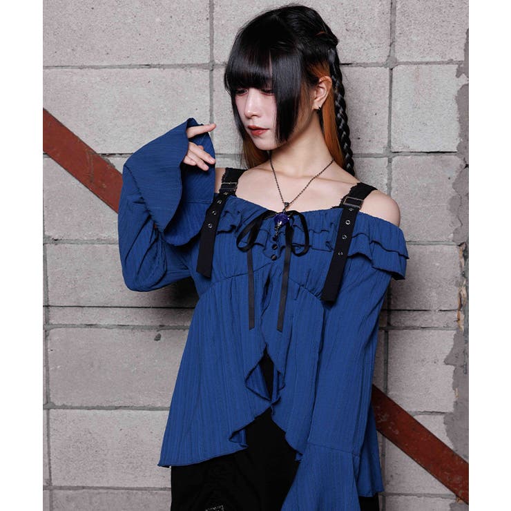 オフショルフリルトップス | axes femme | 詳細画像7 