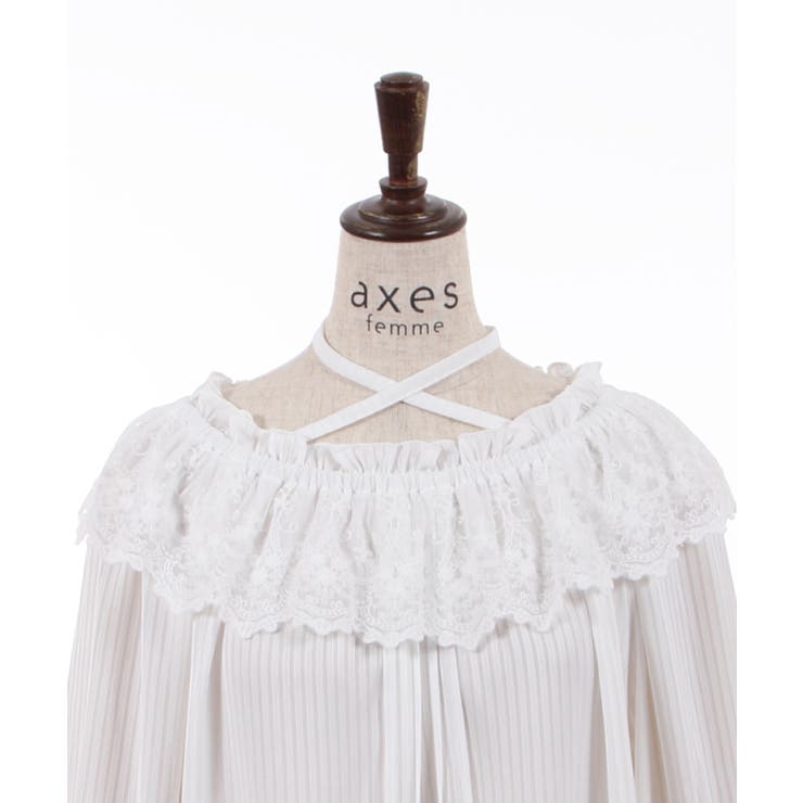 フリルブラウス[品番：IGAW0002386]｜axes femme（アクシーズ