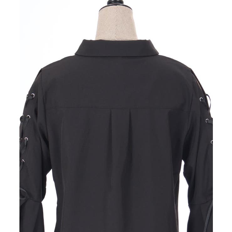 クロスチャーム付長袖ブラウス[品番：IGAW0005373]｜axes femme