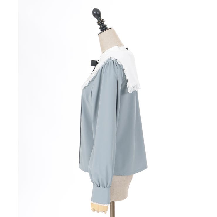 クロス刺繍シスターブラウス[品番：IGAW0005400]｜axes femme 