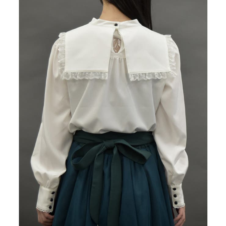 クロス刺繍シスターブラウス[品番：IGAW0005400]｜axes femme