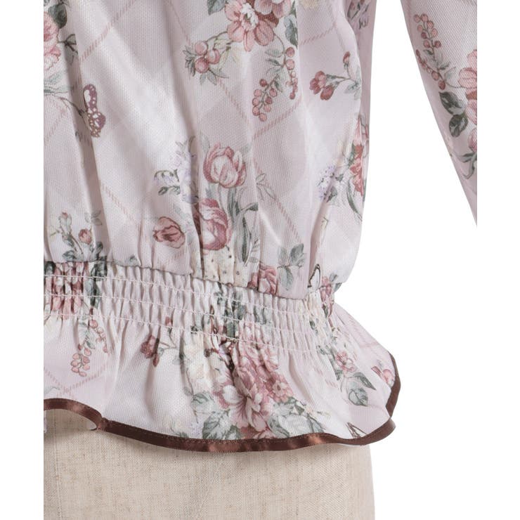 チェック×フラワー柄ブラウス | axes femme | 詳細画像14 