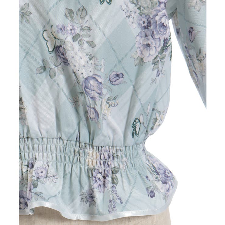 チェック×フラワー柄ブラウス | axes femme | 詳細画像27 