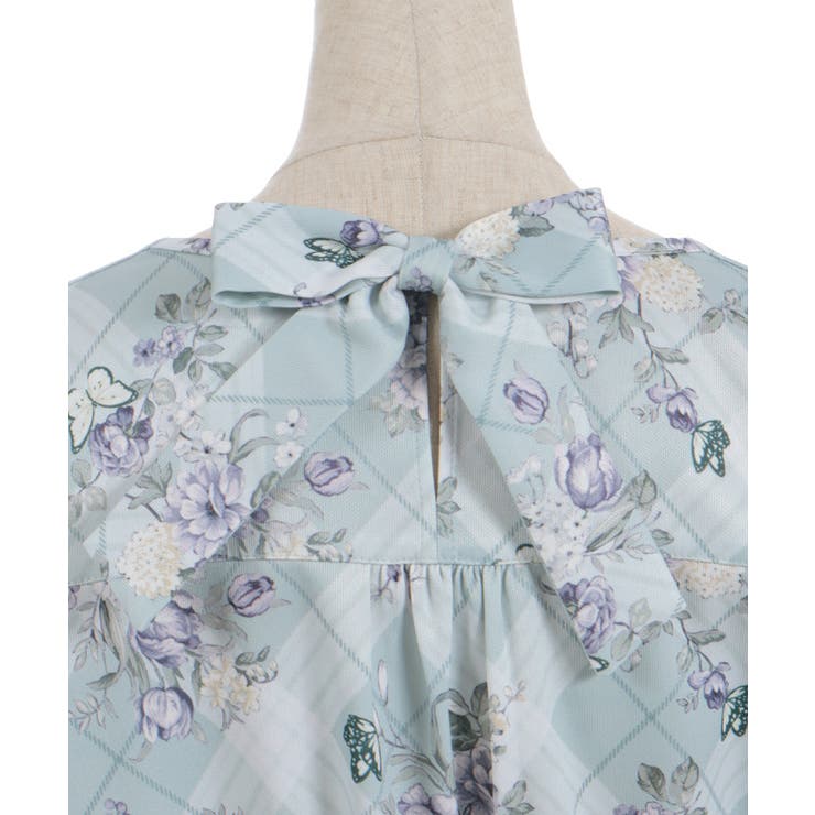 チェック×フラワー柄ブラウス | axes femme | 詳細画像28 