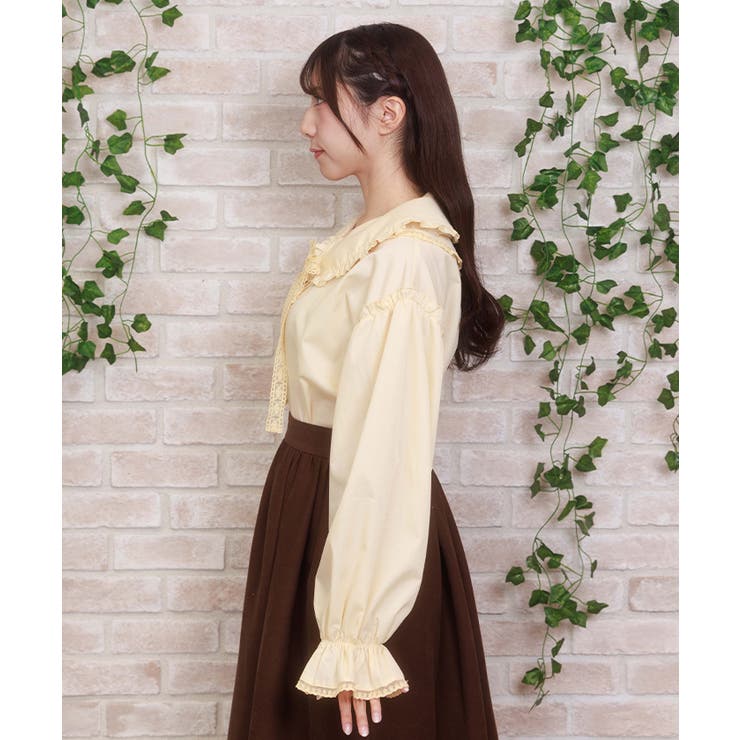 バブーシュカ付スモック風ブラウス | axes femme | 詳細画像7 