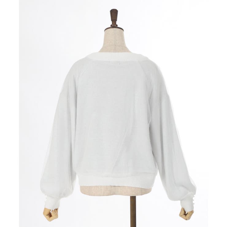 シアレイヤードロゴジャガードニット | axes femme | 詳細画像7 