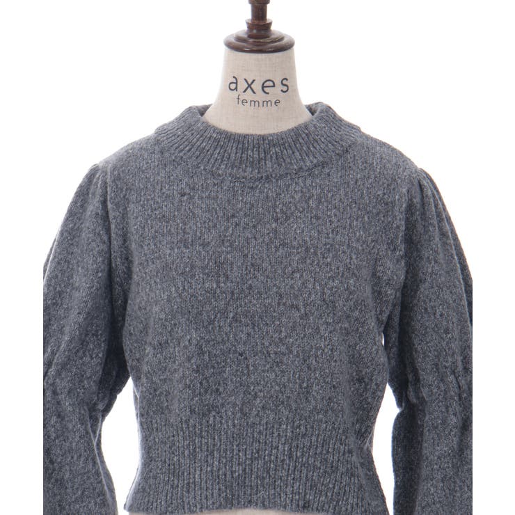 ドロストリボンメランジニット | axes femme | 詳細画像17 