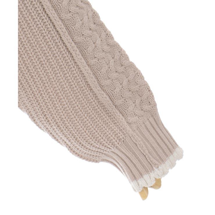 バイカラーステッチニットプルオーバー | axes femme | 詳細画像16