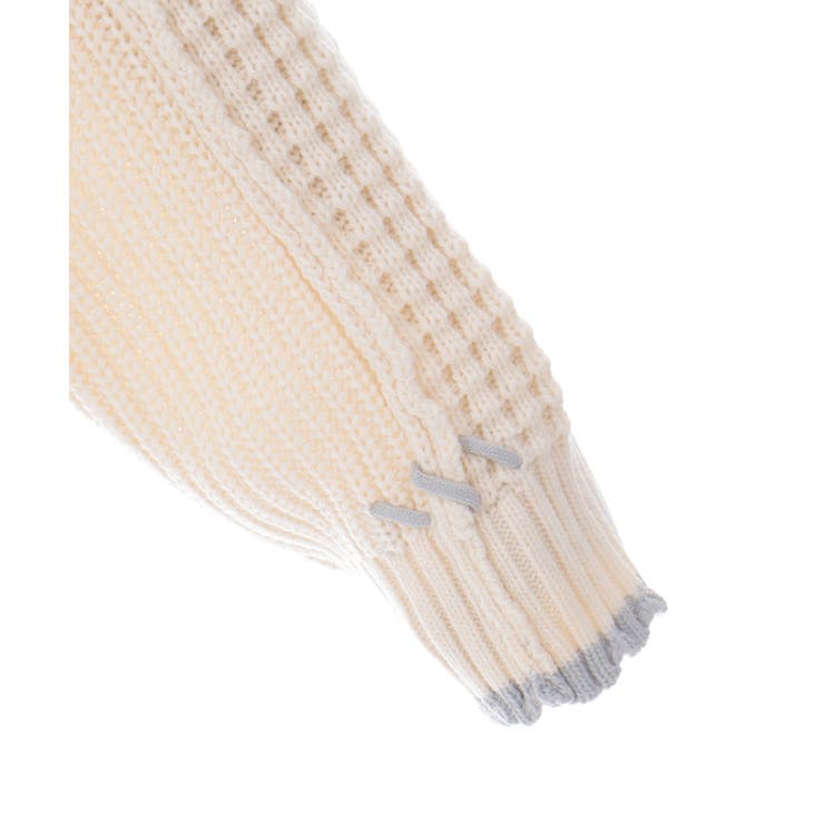 バイカラーステッチニットプルオーバー | axes femme | 詳細画像23