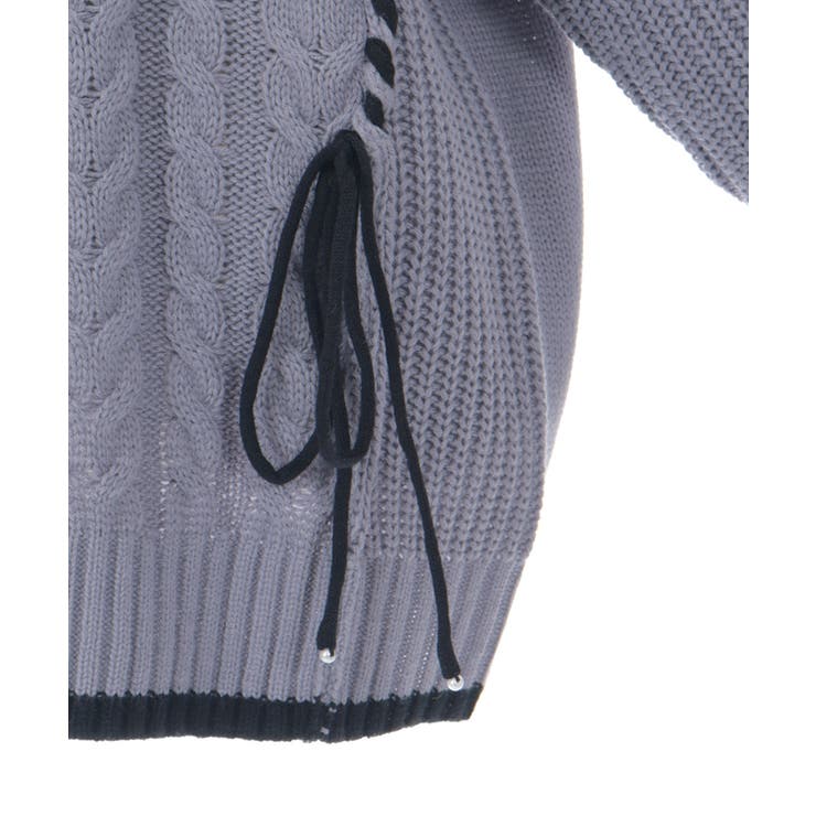 バイカラーステッチニットプルオーバー | axes femme | 詳細画像28