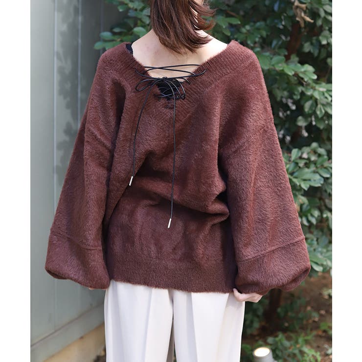 フェザーロングニット | axes femme | 詳細画像4 