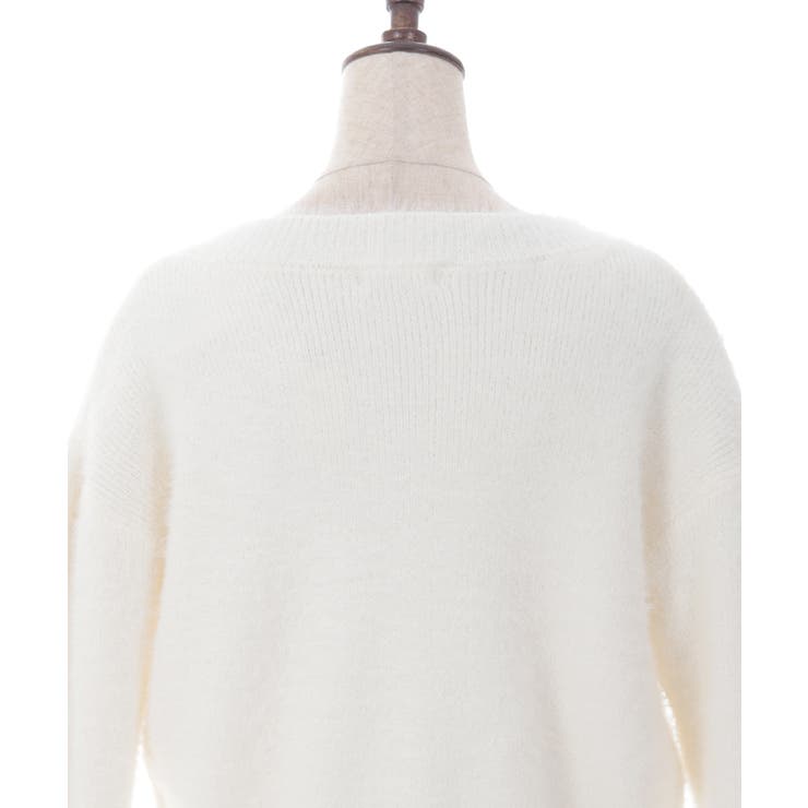 ラメ混ソフトフェザーカーディガン[品番：IGAW0005827]｜axes femme