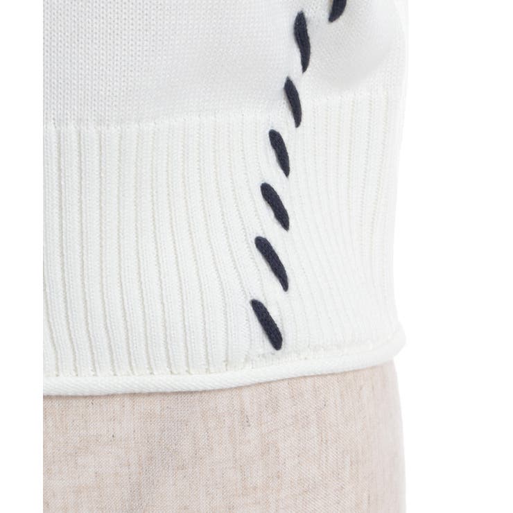 ジップ付ステッチショートカーディガン | axes femme | 詳細画像29 