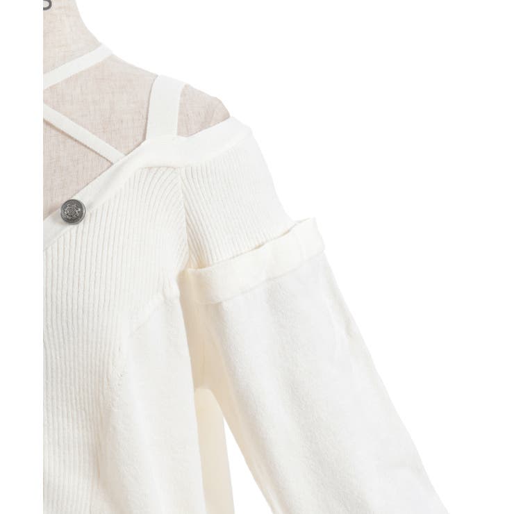 オフショル風ニットカーディガン | axes femme | 詳細画像12 