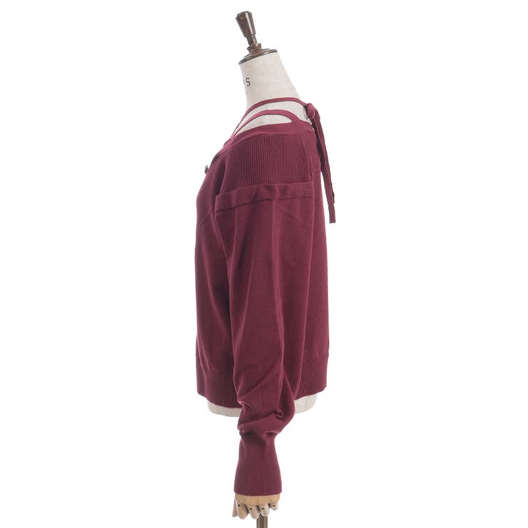 オフショル風ニットカーディガン | axes femme | 詳細画像16 