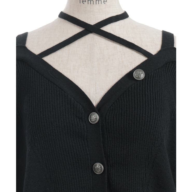 オフショル風ニットカーディガン | axes femme | 詳細画像28 