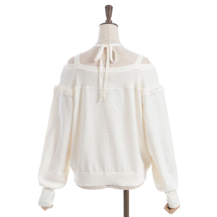 オフショル風ニットカーディガン | axes femme | 詳細画像9 