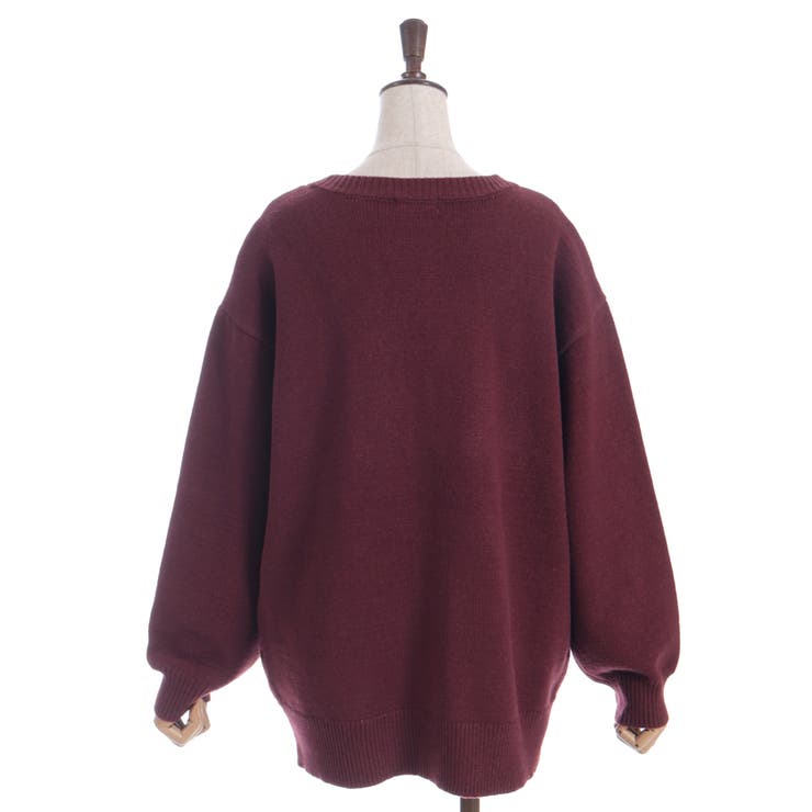 蝶刺繍ロングニットカーディガン | axes femme | 詳細画像17 