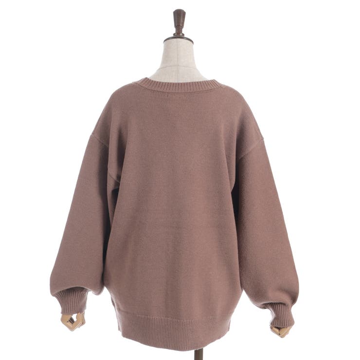 蝶刺繍ロングニットカーディガン | axes femme | 詳細画像25 