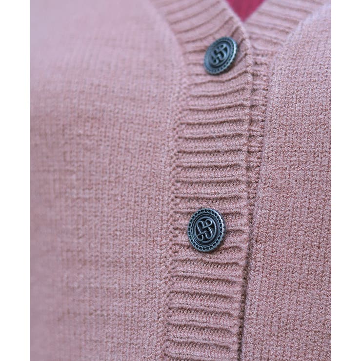 蝶刺繍ロングニットカーディガン | axes femme | 詳細画像6 