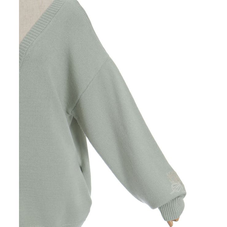 薔薇×蝶刺繍ロングカーディガン | axes femme | 詳細画像14 