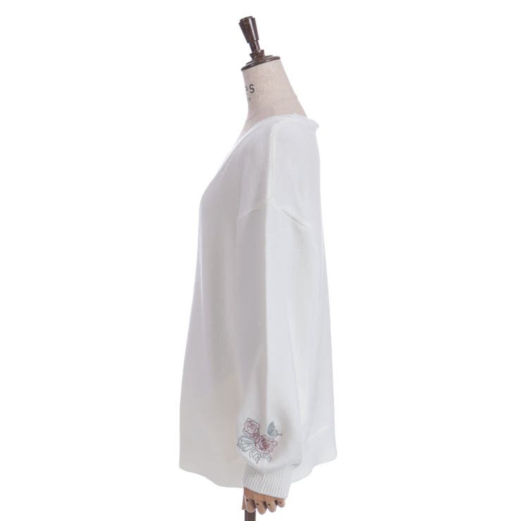 薔薇×蝶刺繍ロングカーディガン | axes femme | 詳細画像16 