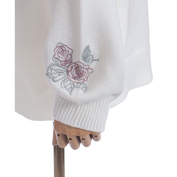 薔薇×蝶刺繍ロングカーディガン | axes femme | 詳細画像20 