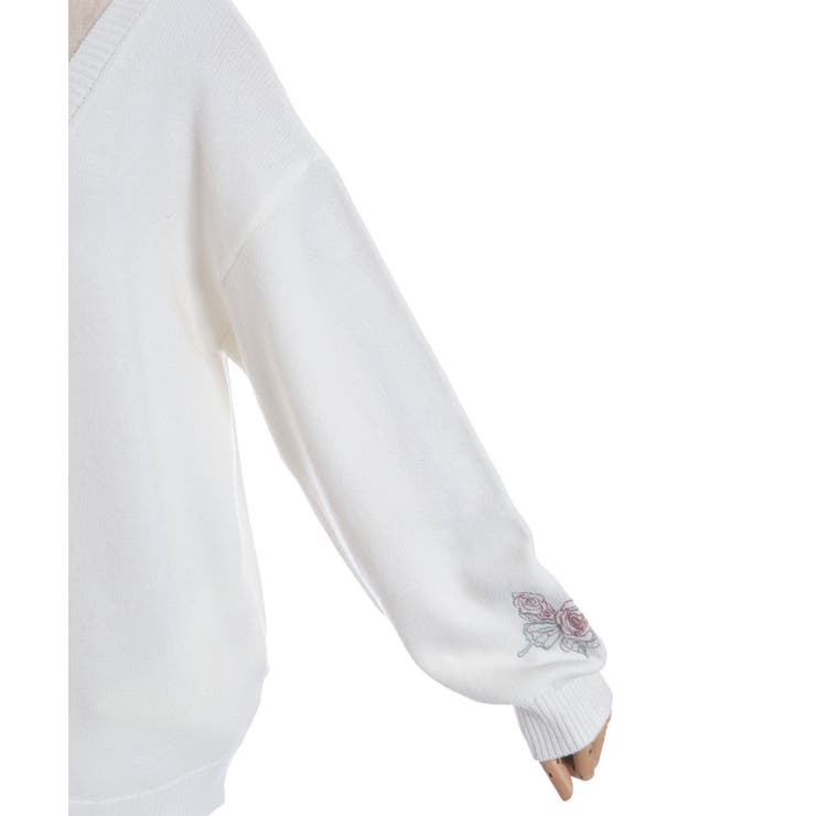 薔薇×蝶刺繍ロングカーディガン | axes femme | 詳細画像21 