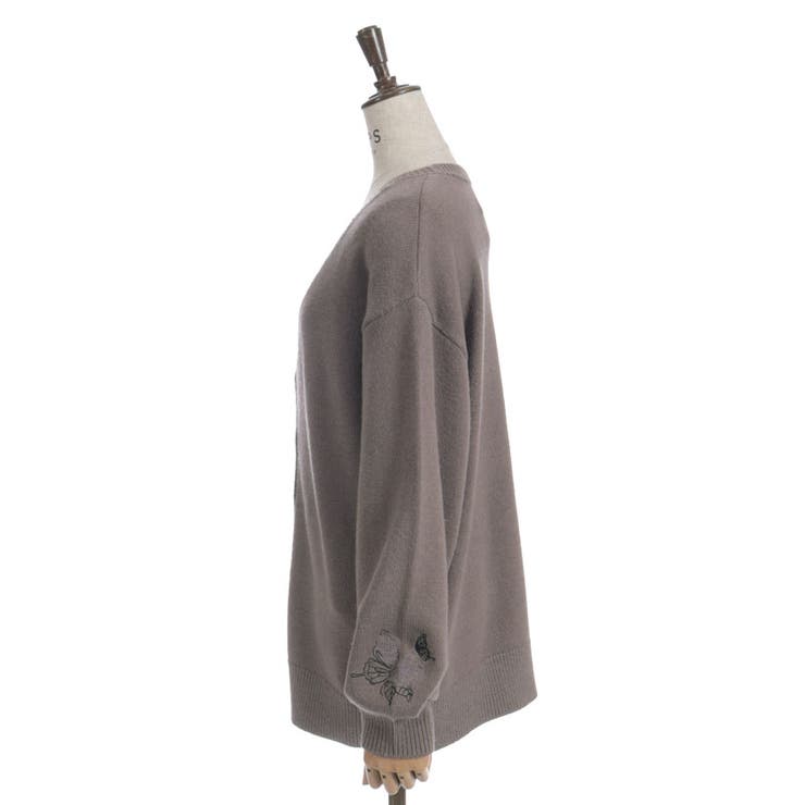 薔薇×蝶刺繍ロングカーディガン | axes femme | 詳細画像23 