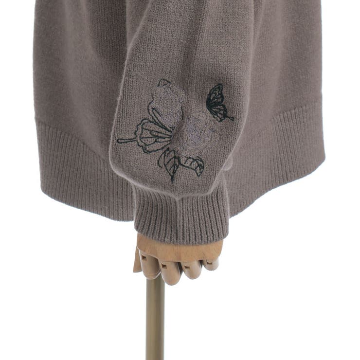 薔薇×蝶刺繍ロングカーディガン | axes femme | 詳細画像29 