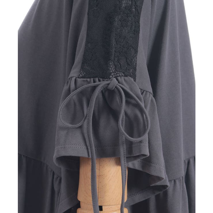 接触冷感切替フレアロングプルオーバー | axes femme | 詳細画像20 