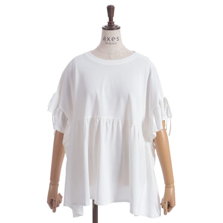 接触冷感切替フレアロングプルオーバー | axes femme | 詳細画像22 