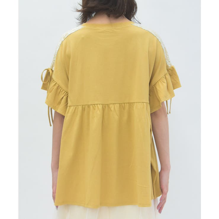 接触冷感切替フレアロングプルオーバー | axes femme | 詳細画像3 