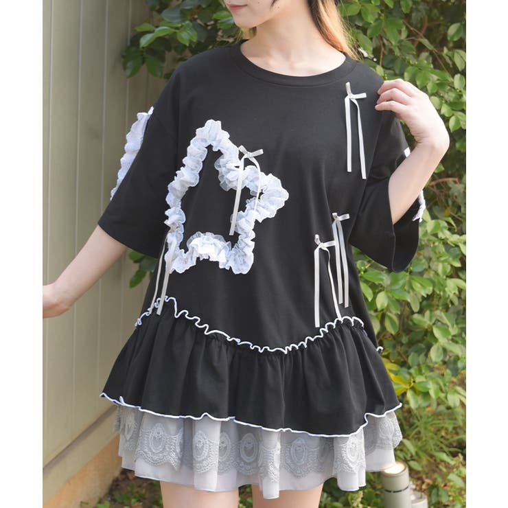 星×コットンレースシャツ | axes femme | 詳細画像10 