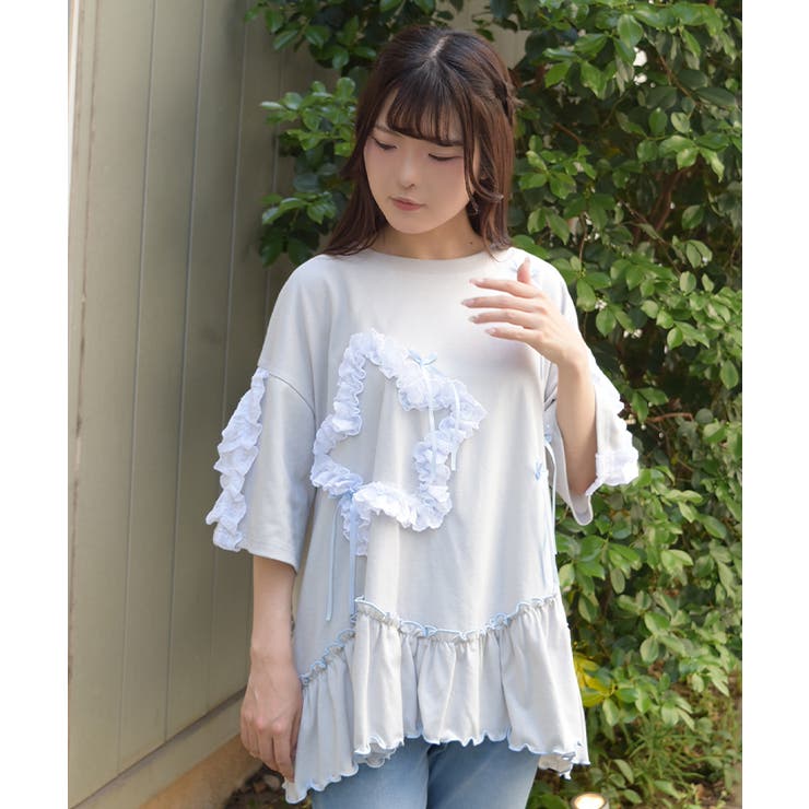 星×コットンレースシャツ | axes femme | 詳細画像13 