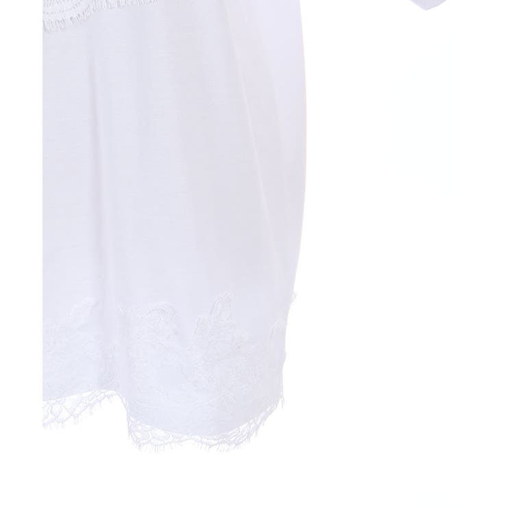 レース×ロゴビッグＴシャツ | axes femme | 詳細画像20 