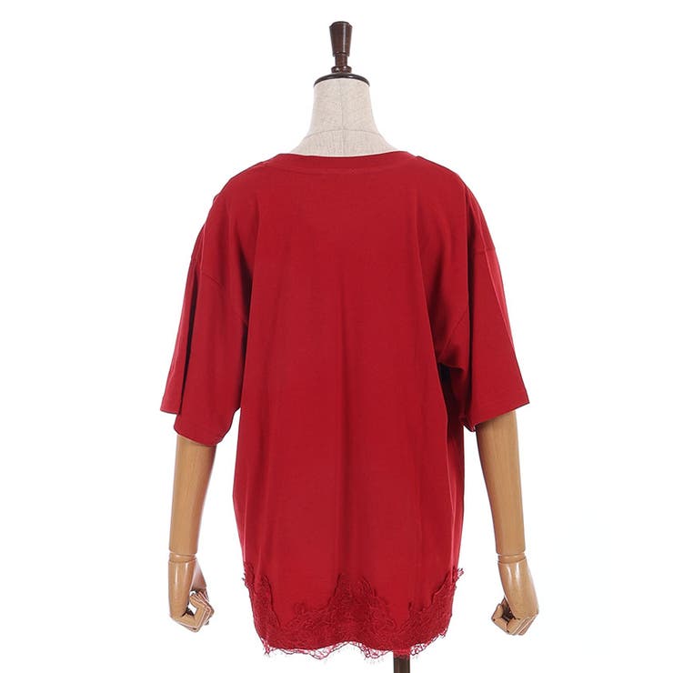 レース×ロゴビッグＴシャツ | axes femme | 詳細画像25 
