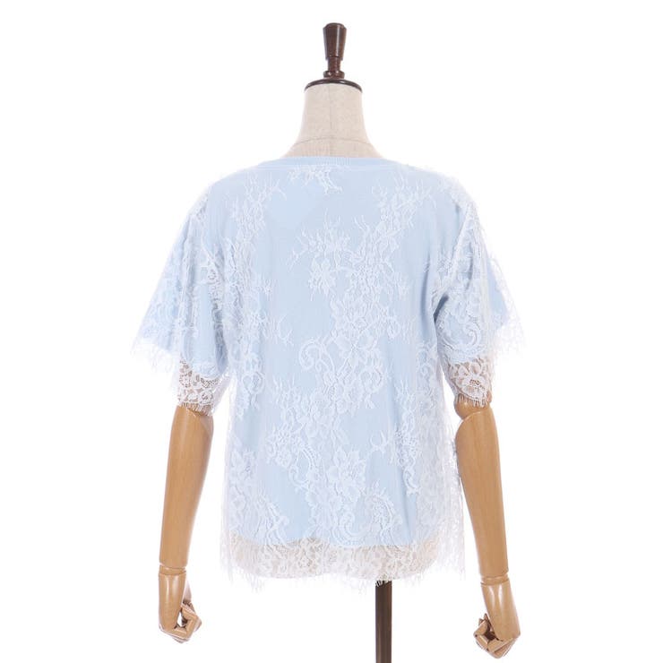 レースレイヤードＴシャツ | axes femme | 詳細画像19 