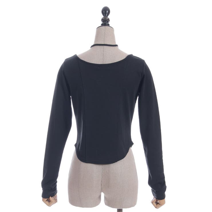 チョーカー付コルセット風プルオーバー | axes femme | 詳細画像17 