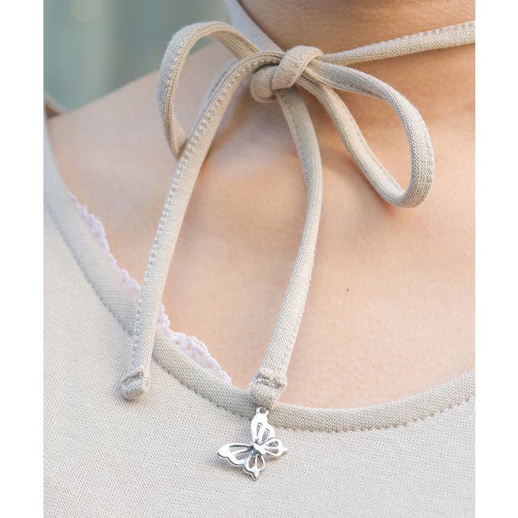 チョーカー付コルセット風プルオーバー | axes femme | 詳細画像2 