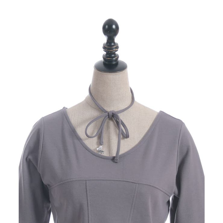 チョーカー付コルセット風プルオーバー | axes femme | 詳細画像27 