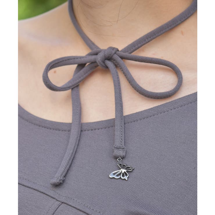 チョーカー付コルセット風プルオーバー | axes femme | 詳細画像3 