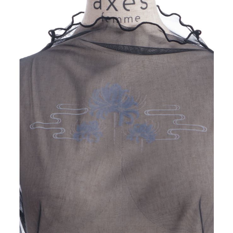 彼岸花PTシアートップス[品番：IGAW0006719]｜axes femme