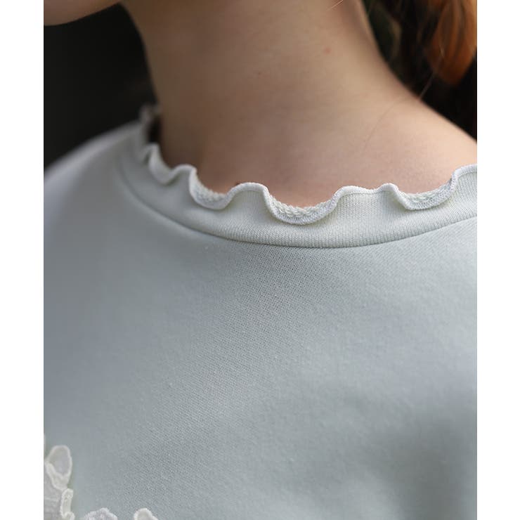 フリルハートロングトレーナー | axes femme | 詳細画像13 